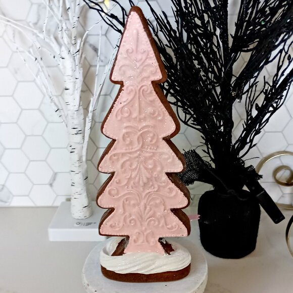 NEW! SHABBY CHIC Sugary GINGERBREAD COOKIE TREE DECOR - Picture 3 of 3